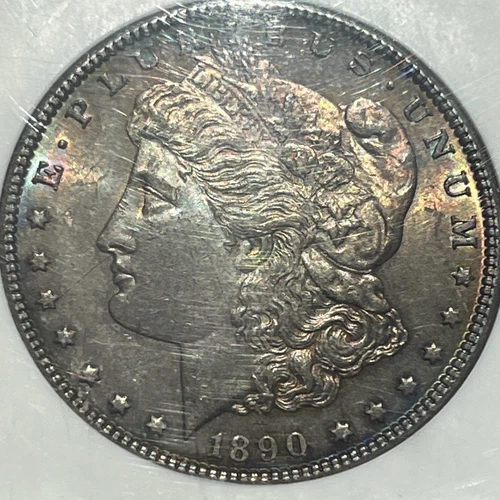 1890 CC Morgan Silver Dollar NGC MS63 Toned