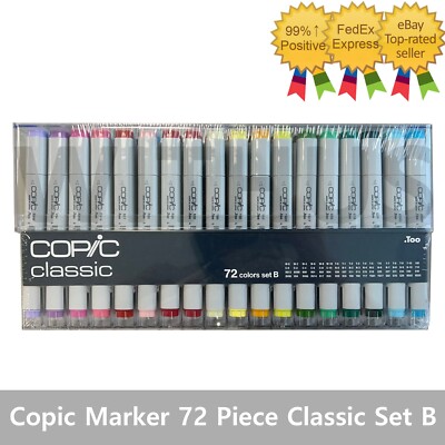 Copic Twin Marker 72 Piece Twin Classic Set B Artist Markers
