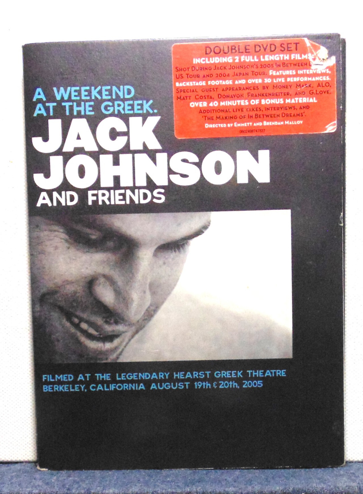 JACK JOHNSON AND FRIENDS A WEEKEND AT THE GREEK ---- 2 DVDs ----- SEE PHOTOS