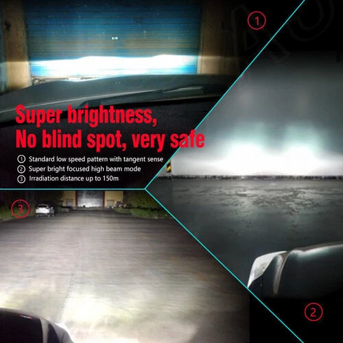 Para Chevy Lumina APV 1990-1996 Faros LED Combo Kits Blanco Spuer Brillante 6000k Foto 2 de 4