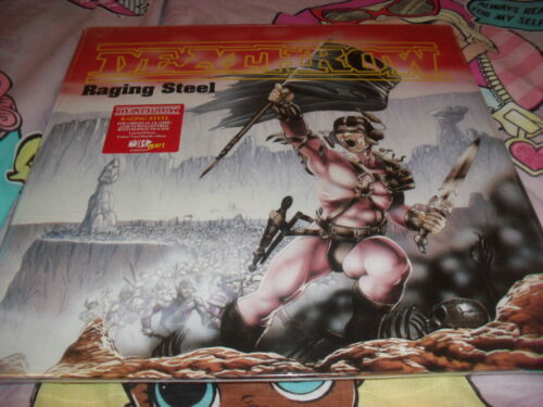 DEATHROW -RAGING STEEL- AWESOME RARE LIMITED EDITION 2 x LP COLOR VINYL NEW - Zdjęcie 1 z 3
