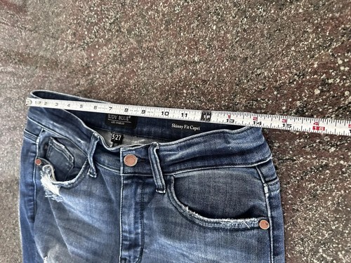 Judy Blue Jeans Damen 5/27 Raw Hem Skinny Fit CROPPED Distressed neuwertig - Bild 4 von 12