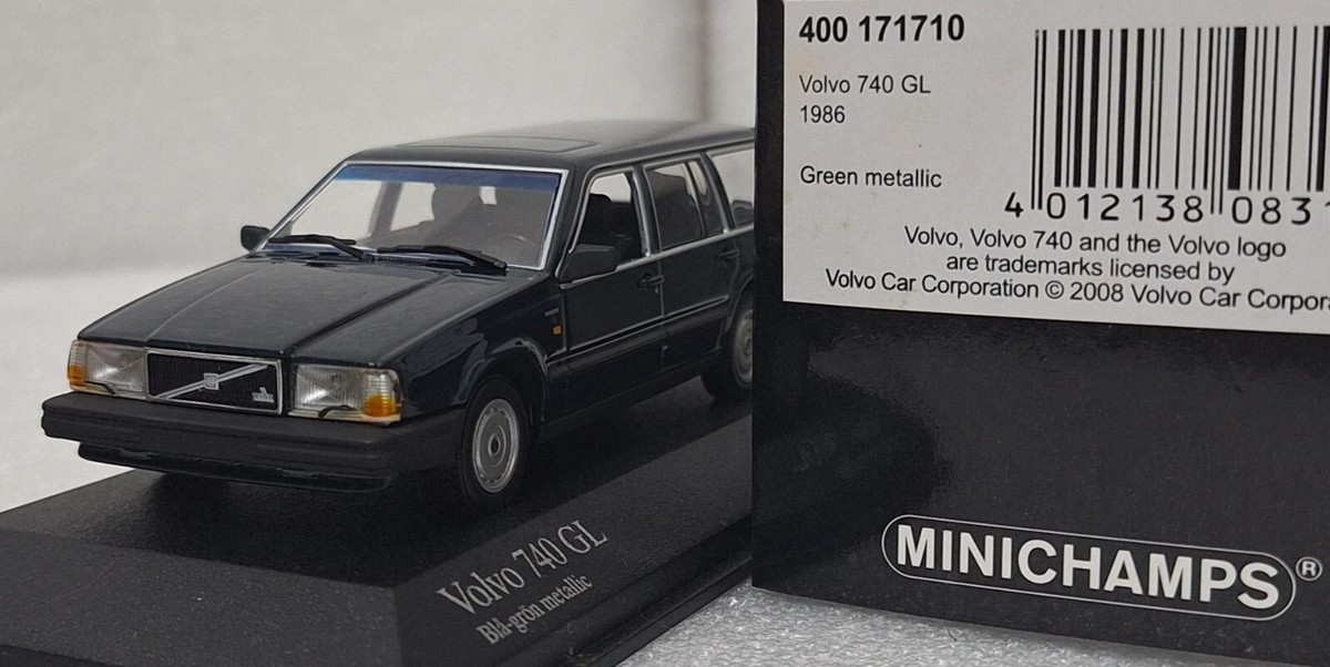 MINICHAMPS✪Volvo 740 GL 1/43 Volvo 740 GL Break 1986 Green Metallic 1:43 Minichamps 400171710