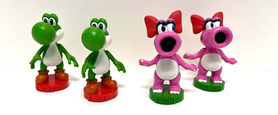 Super Mario Bros. Chess Replacement Knight Pieces - Birdo (x2) & Yoshi (x2)