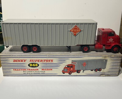 Dinky Supertoys 948 Traktor Anhänger Mclean, selten, verpackt, original, Oldtimer.