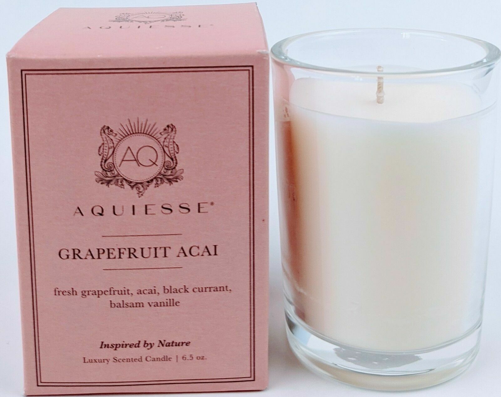 Aquiesse GRAPEFRUIT ACAI Luxury Scented Candle 6.5 oz NEW IN BOX! eBay