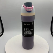 Owala FreeSip Stainless Steel Water Bottle 24oz Color: Due North NO STRAW