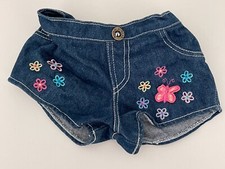 Flower Denim Shorts Clothes Outfit BABW Build A Bear Workshop Plush Accessories