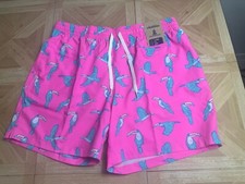 Chubbies Shorts The Toucan Do Its 5.5" Mens Swim Size XL Pink