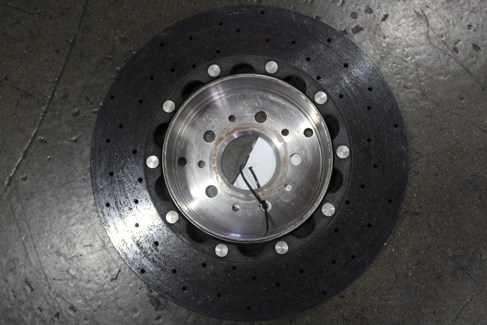 Ferrari 599, 612, Rear CCM Carbon Brake Rotor, Minor Dmg, Used, P/N 216835
