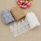 2 Yards Embroidered Lace Trim Wedding Ribbon Fringe Clothing Sewing Craft DIY