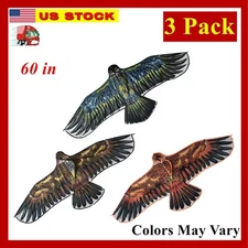 3 Pack 60-Inch Huge Eagle Kite Single Line Bird Kite Easy To Fly Animal Kite Toy