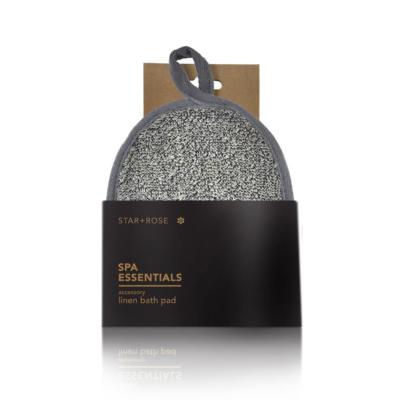 Star + Rose Spa Essentials natürliches Peeling & Massage Leinen Badeunterlage
