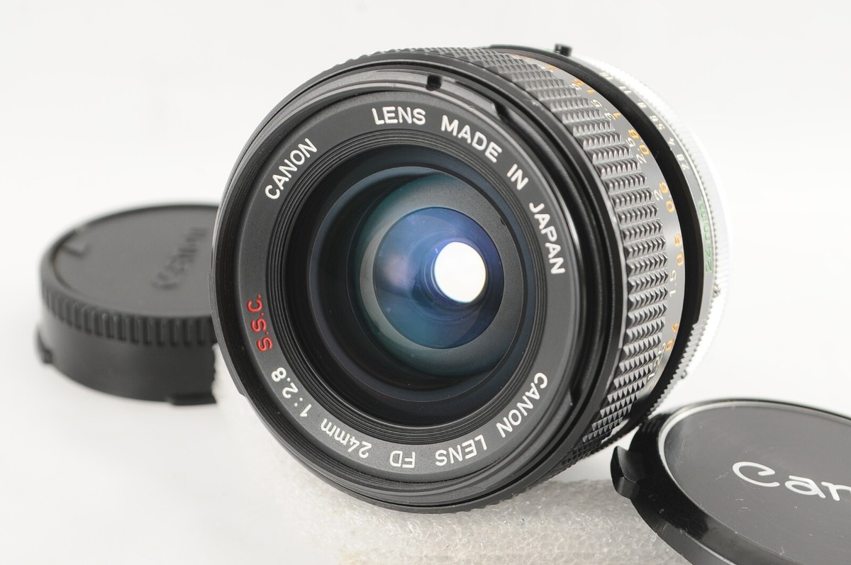 Canon FD 24mm f2.8 SSC S.S.C. Wide Angle MF Lens w/ Caps From