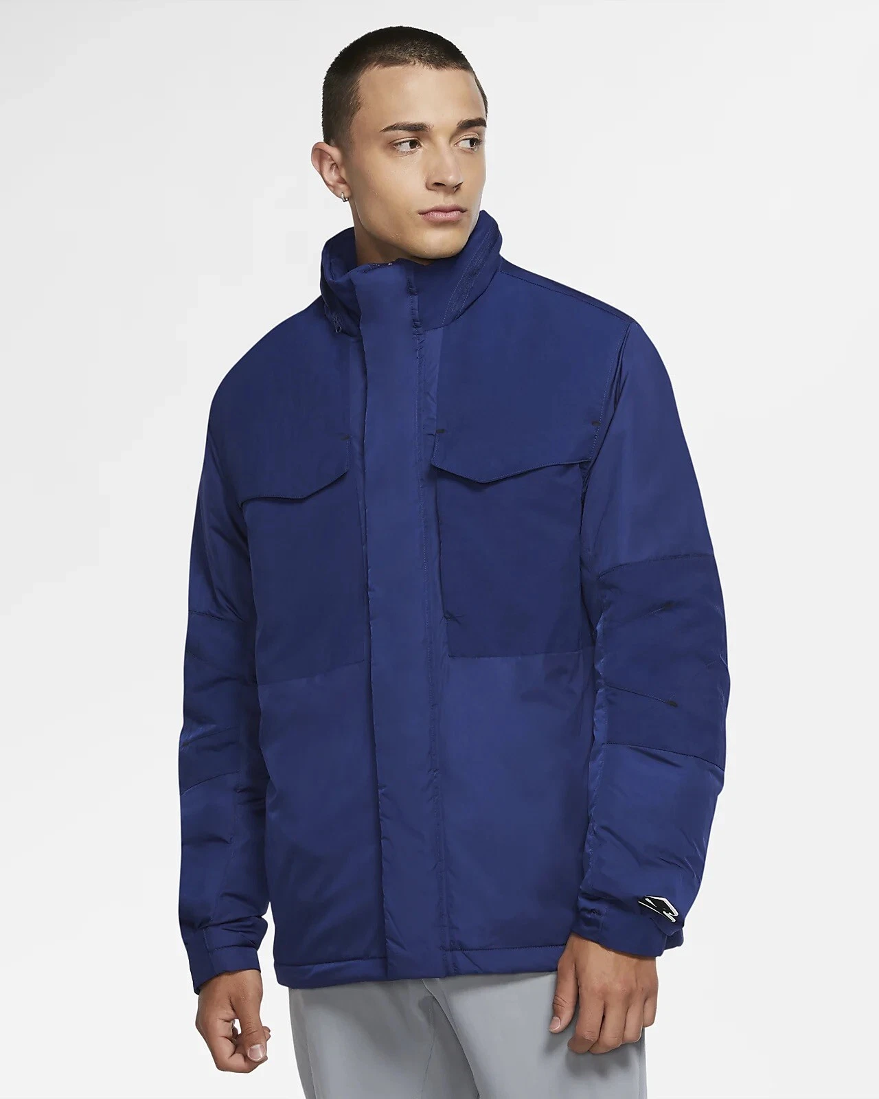 Nike Mens L Repel M65 Synthetic Fill Blue Thermore Jacket (CV5562-492) $200