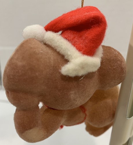 Cappello Babbo Natale Koala Floccato Vintage Decorazione Natalizia Marrone Carino Sfacciato - Foto 5 di 12