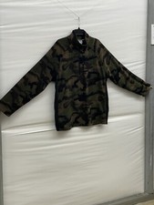 XL Starter Fleece Pullover 1/4 Zip Camouflage Camo Sweater Mens Vintage Shirt