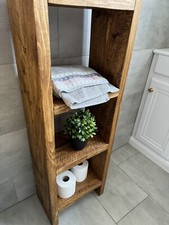 Bathroom Rustic Reclaimed Ladder Style Shelving Unit / Storage Handmade