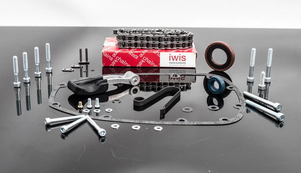 BMW R60/5 R75/6 R90S, cadena de distribución dúplex hasta 9/75, kit de recambio completo, ¡nuevo!