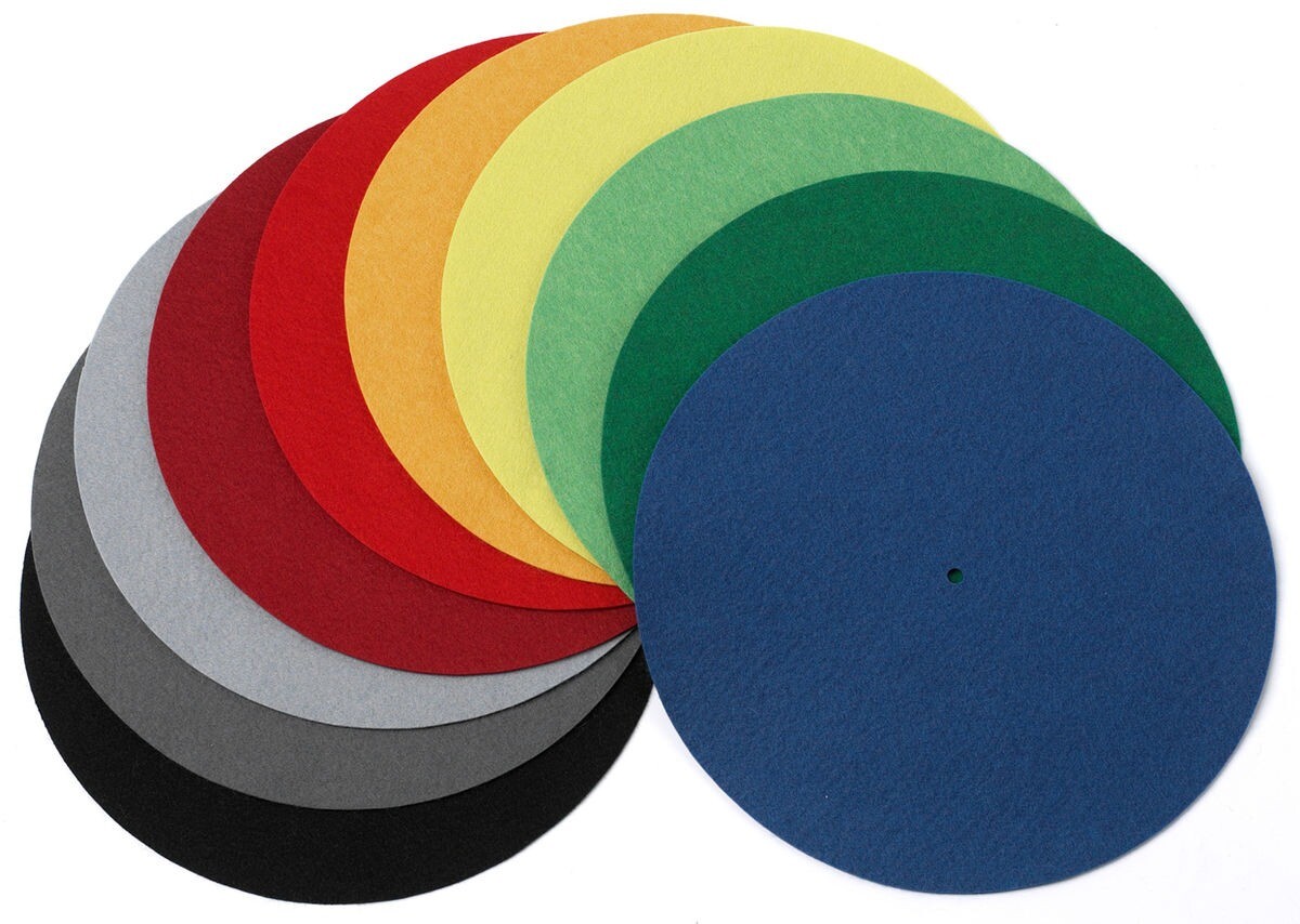 Pro-Ject (Project) Coloured Felt Turntable Platter Mat (Yellow) 10""