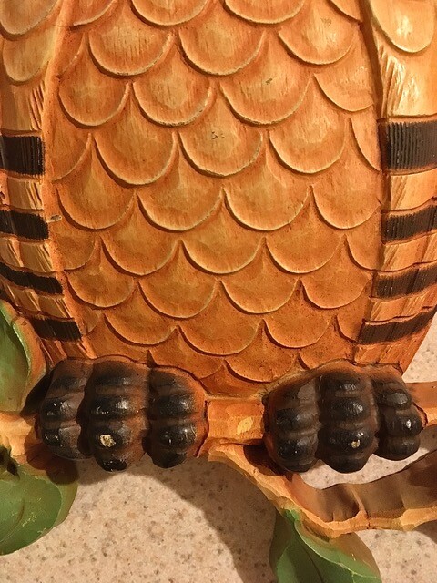 1970s USA vintage】HOMCO フクロウ ウォールデコ 壁掛け 70s