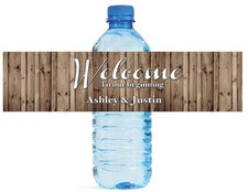 100 Welcome to our Beginning Wedding Bridal Birthday Party Water Bottle Labels