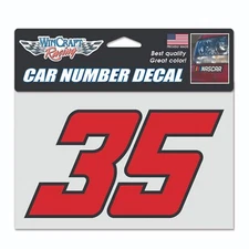 Riley Herbst 2025 Wincraft #35 Car Number Decal 7 x 4.75