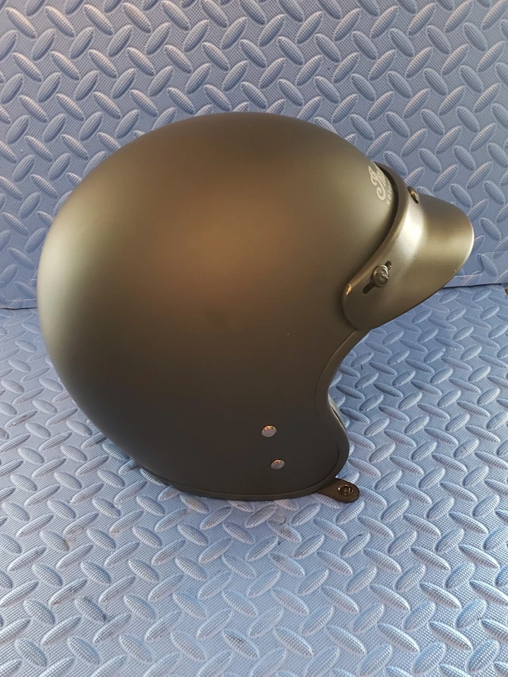 Casco Indian Motorcycle Retro Cara Abierta Negro Mate 3XL Nuevo Foto 4 de 4