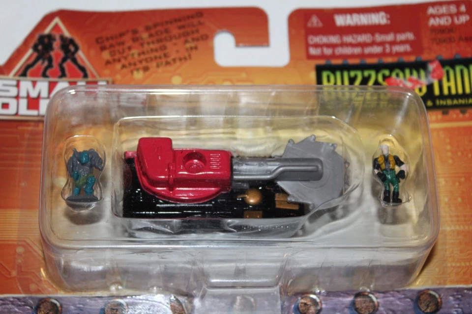 Tanque de sierra de zumbido fundido a presión Small Soldiers 1998 sellado con peligro de astillas e Insaniac sin usar, en caja de colección Foto 2 de 4