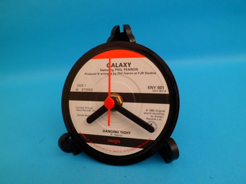 CLOCKS Upcycled Vinyl Record Hit SINGLES 70's 80's 90's Table Top Size 4" LIST G - Picture 6 of 226