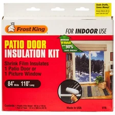 Frost King 84 in. x 110 in. Clear Plastic Patio Indoor Shrink Window Kit #V76