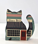 Cat's Meow Village Cat Shape Shelf Sitter Jones Bros Co