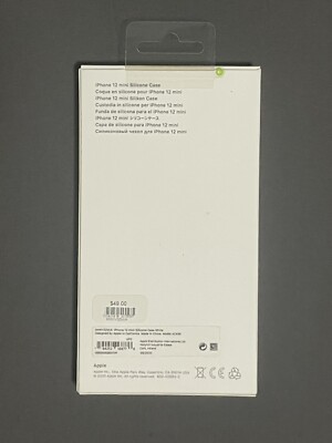 Apple Silicone Case with MagSafe for iPhone 12 mini - White for