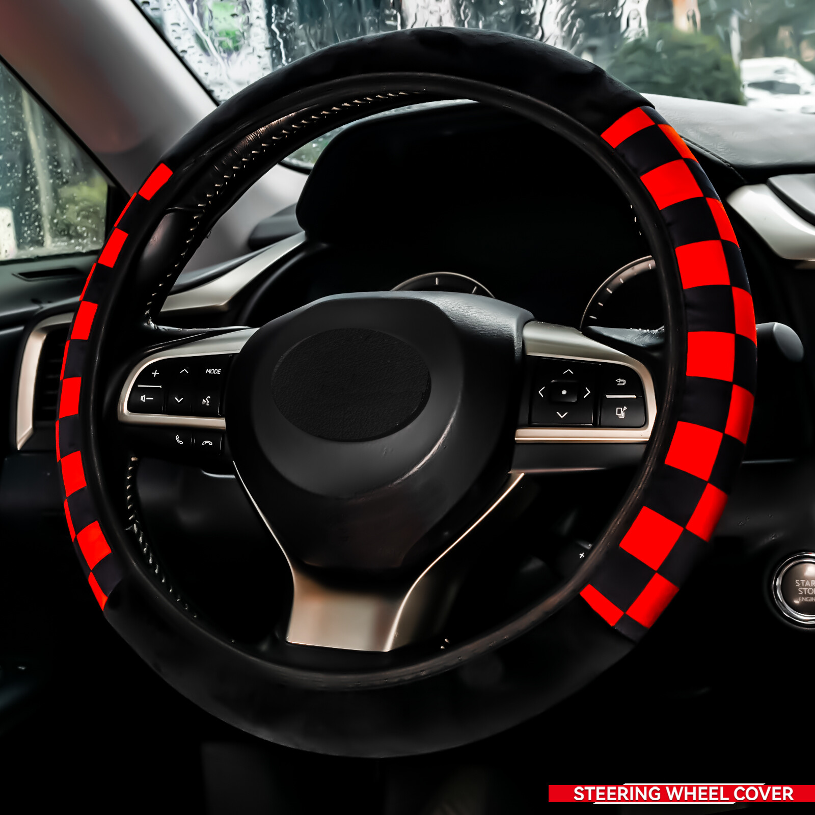 Car Steering Wheel Cover Non Slip Interior Accessories Protector Warm