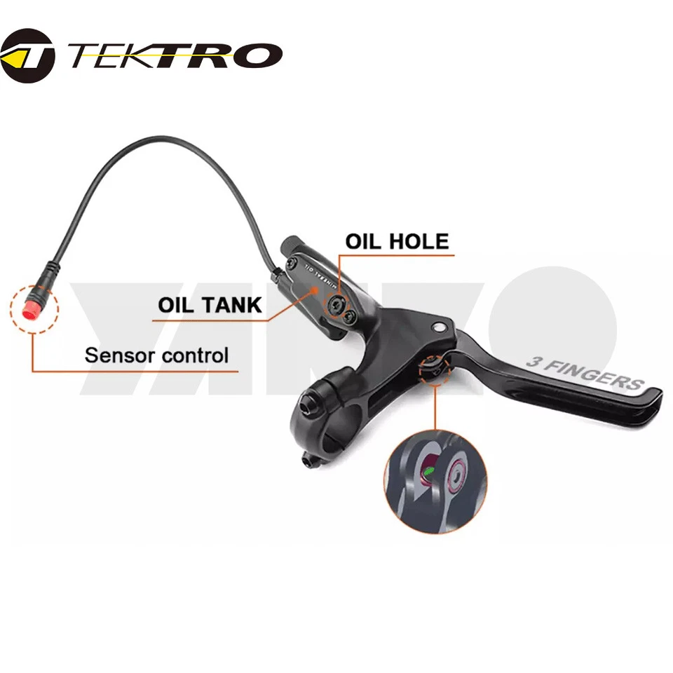 Tektro E350 Hydraulic Disc Brake Lever Left/Right/Set Electric Bike E-Bike MTB - Image 2 of 3