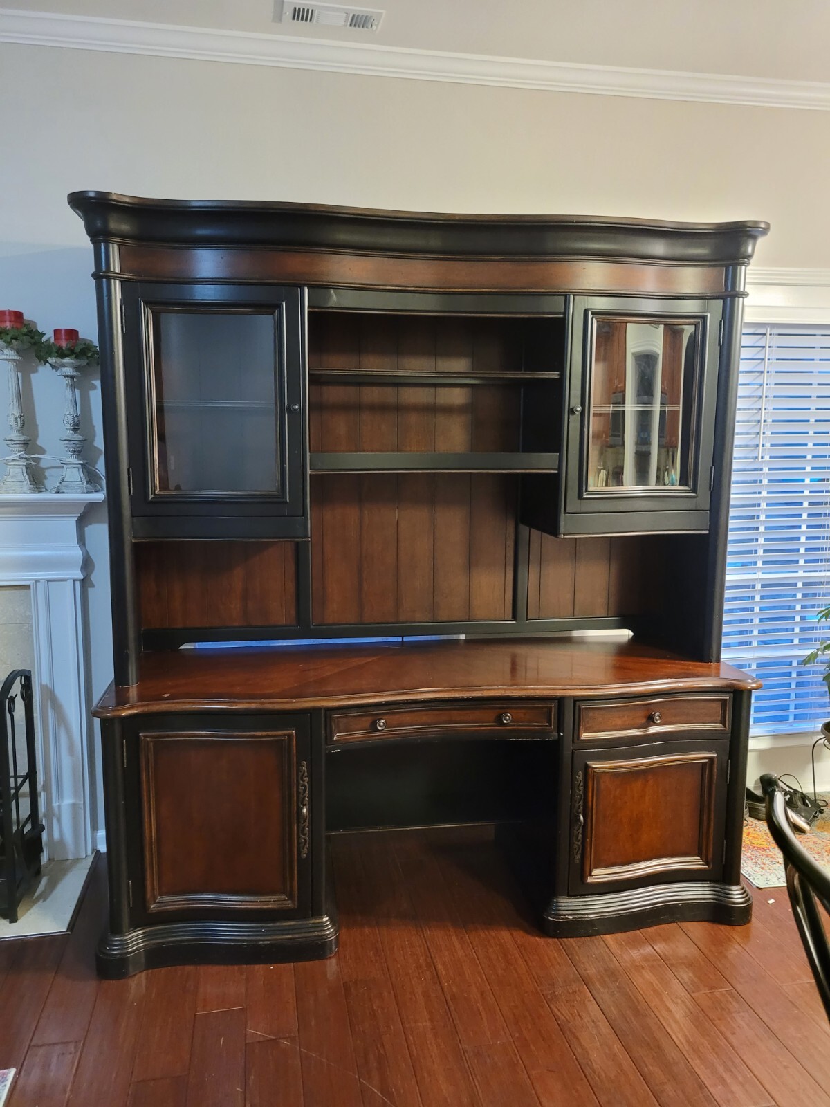 Large desk With Hutch eBay