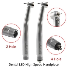Dental Fiber Optic LED Egenerator high speed handpiece Air Turbine 2/4Holes FDA
