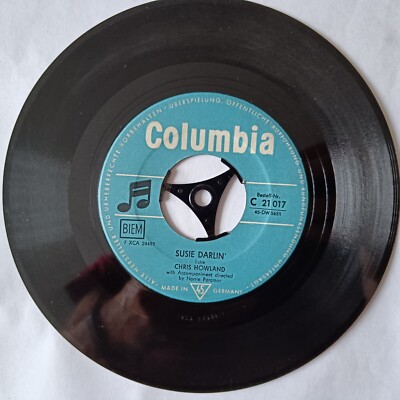 Chris Howland: Susie Darlin' / The Rain Falls On Ev'rybody (Single), Ger.  1958
