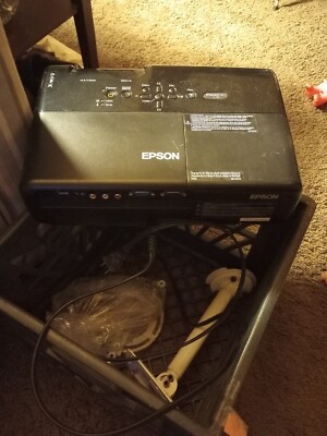 Epson PowerLite projector 77c EMP-X5 LCD tested working And Mount