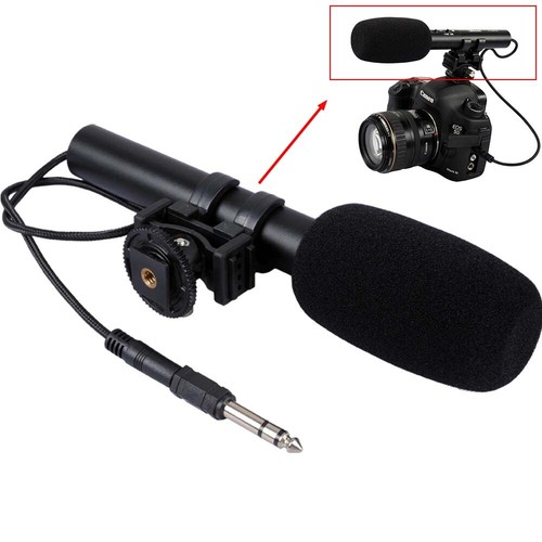 DC/DV Stereo Microphone for Sony a6500/a6400, Nikon Z7 II/Z7/Z6 II/Z6 ...
