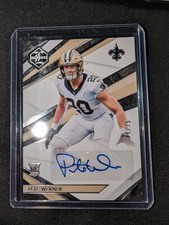 2021 Panini Limited Spotlight Silver /75 Pete Werner #204 Rookie Auto RC