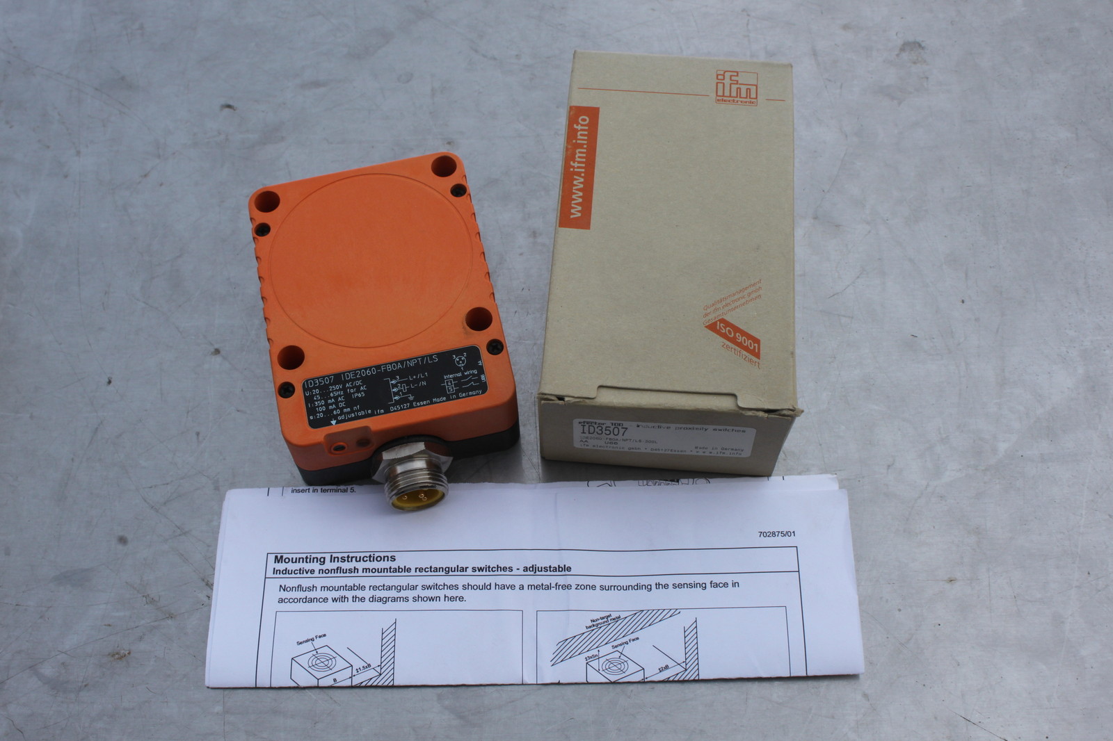 EFECTOR ID3507 IDE2060-FBOA/LS-300L NEW