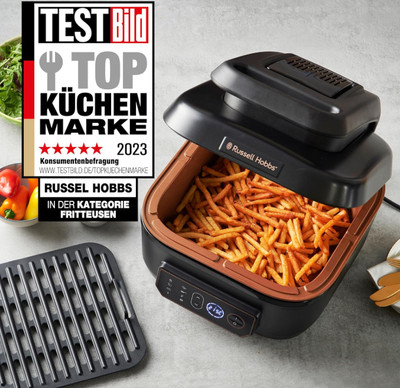 Russell Hobbs Heißluftfritteuse, Ober-&Unterhitze, Slow Cooker, Backen, TK Pizza