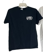 UTD Black Graphic Tee By Gildan Ultra Cotton Mens S 45f