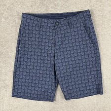 Tommy Bahama Chino Shorts Mens Size 30 / 10" Blue Pineapple Performance Golf