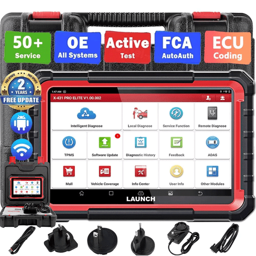 2025 Launch X431 PRO Elite V 5.0 Bidirectional Car Diagnostic Scanner ECU Coding