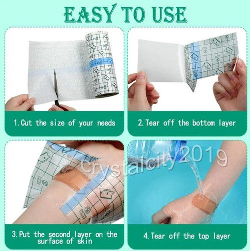 10CM*10M Wasserdicht Transparent Bandage Wasserdichtes Pflaster Neu - Bild 6 von 10
