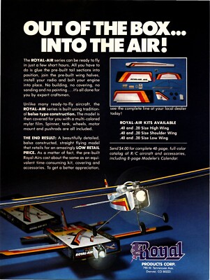 ROYAL RC 40-S Airplane  Print Ad Ephemera Wall Art Decor