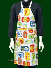French Provencal Apron French Canned Sardines - Made in France