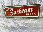 Vintage Metal Tin Sign Sunbeam Bread Grocery Mercantile General Store